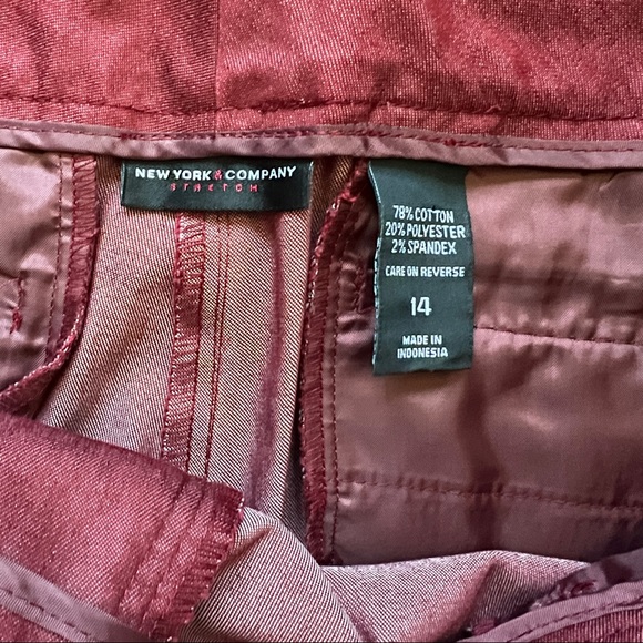 NWOT New York & Co stretch cropped pants with pockets - Picture 5 of 6